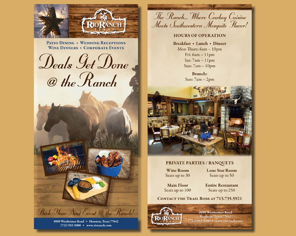 rio ranch rack card